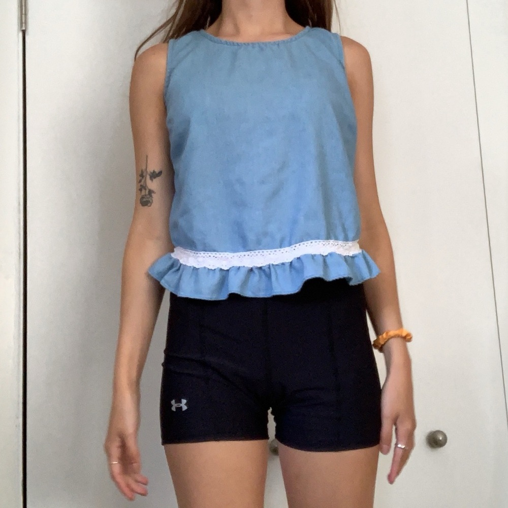 Open back blouse